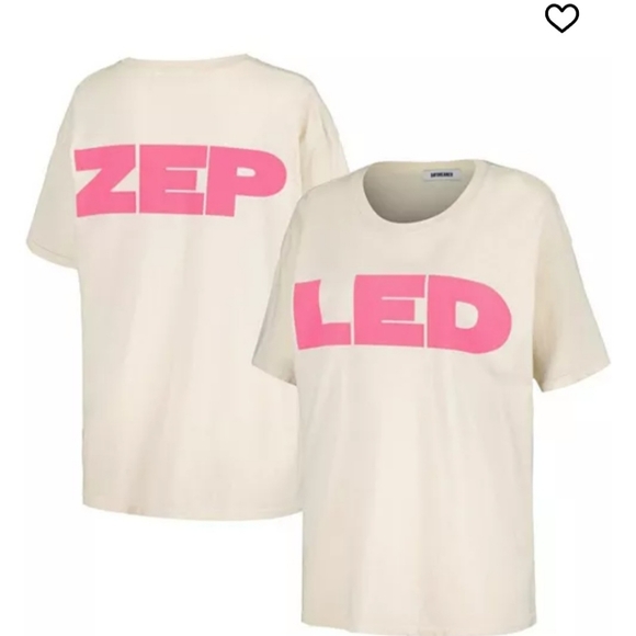 DaydreamerWomen's White Led Zeppelin Block Letters Merch T-shirt - Picture 4 of 9